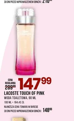 Woda toaletowa Lacoste Touch of Pink promocja w Drogerie Natura