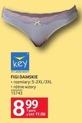 Figi damskie Key promocja w Selgros