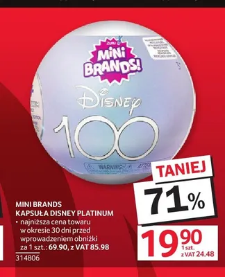 Kapsuła Disney Platinum Mini Brands promocja w Selgros