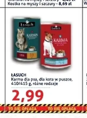 Karma dla kota w puszce Łasuch promocja w Blue Stop