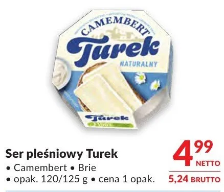 Ser pleśniowy Turek Camembert Brie promocja w Makro