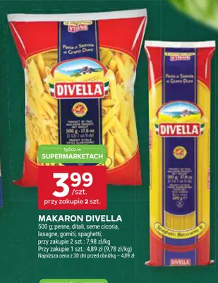 Makaron Divella ditali promocja w Stokrotka