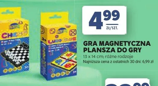 Gra magnetyczna plansza do gry 13x14cm promocja w Stokrotka