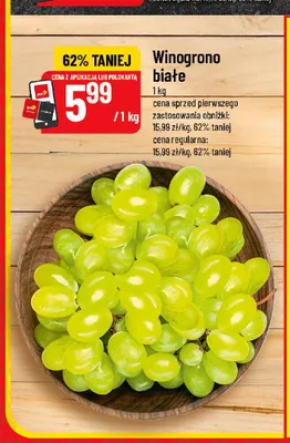 Winogrono białe promocja w POLOmarket