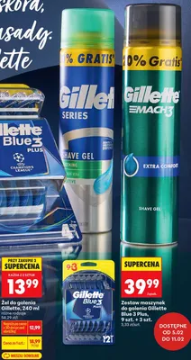 Żel do golenia różne rodzaje promocja w Biedronka