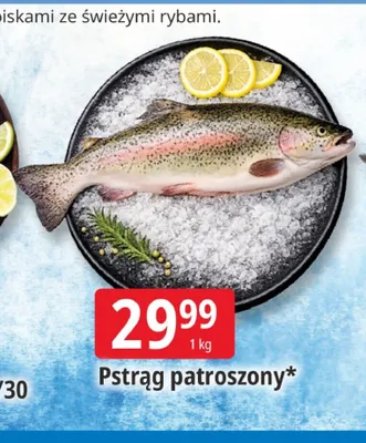 Pstrąg patroszony promocja w Leclerc