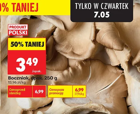 Boczniak polski promocja w Biedronka
