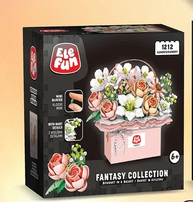 Klocki bukiet w koszyku promocja w Biedronka