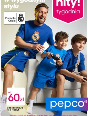 Odzież domowa Real Madryt promocja w Pepco