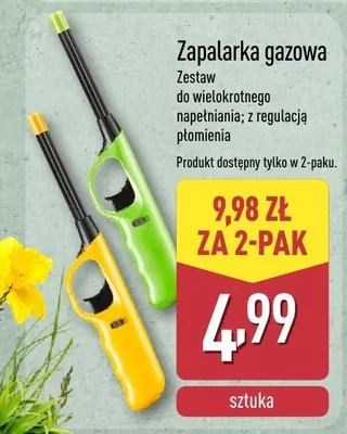 Zapalarka gazowa promocja w Aldi