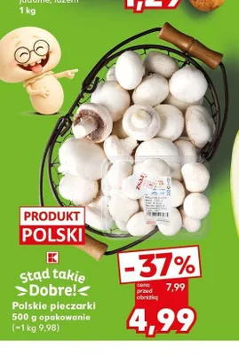 Pieczarki białe K-Stąd Takie Dobre polskie promocja w Kaufland