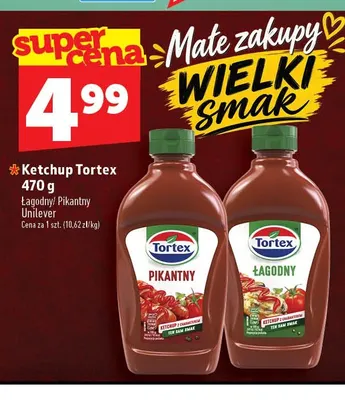 Ketchup Tortex pikantny promocja w TOPAZ