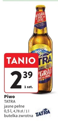 Piwo jasne pełne promocja w Intermarche