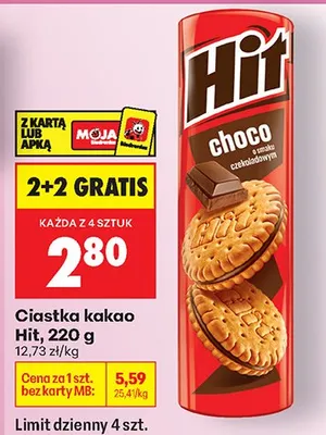 Ciastka kakao choco promocja w Biedronka
