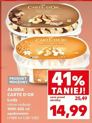 Lody różne rodzaje promocja w Kaufland