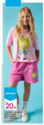 Szorty dziewczęce SpongeBob promocja w Pepco