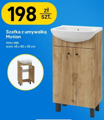 Szafka z umywalką Motion promocja w Castorama