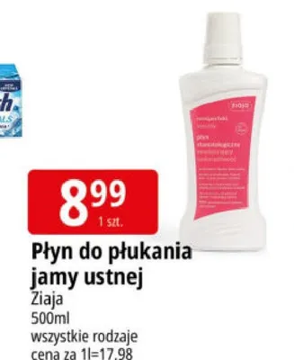 Płyn do płukania jamy ustnej Ziaja promocja w Leclerc