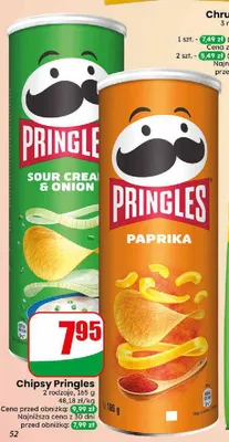 Chipsy Pringles Paprika promocja w Dino