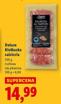 Kiełbaska salsiccia pikantna promocja w Lidl