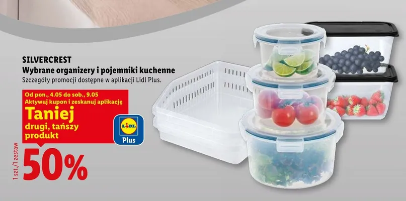 Organizery i pojemniki kuchenne SilverCrest promocja w Lidl