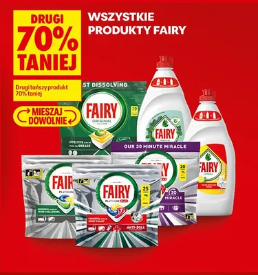 Tabletki do zmywarki Fairy Platinum promocja w Biedronka