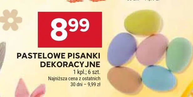 Pastelowe pisanki dekoracyjne promocja w Stokrotka