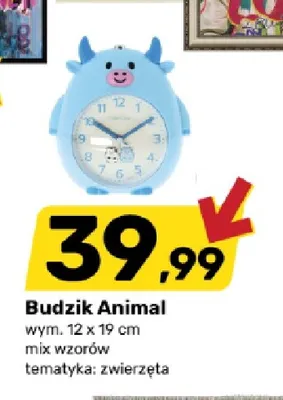 Budzik Animal promocja w Bricomarche