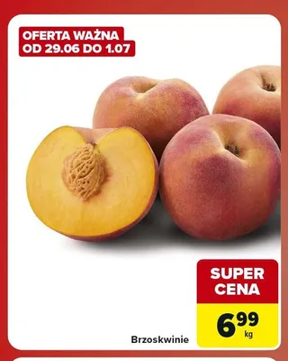 Brzoskwinie promocja w Carrefour Market