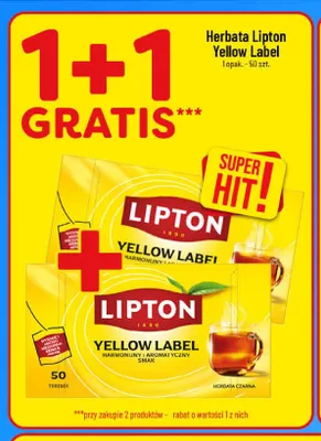 Herbata Lipton Yellow Label promocja w POLOmarket