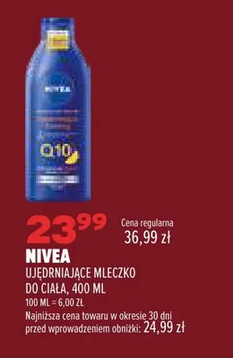 Ujędrniające mleczko do ciała Nivea promocja w Drogerie Natura
