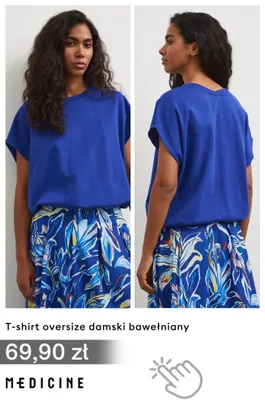 T-shirt oversize damski bawełniany Medicine promocja w Medicine
