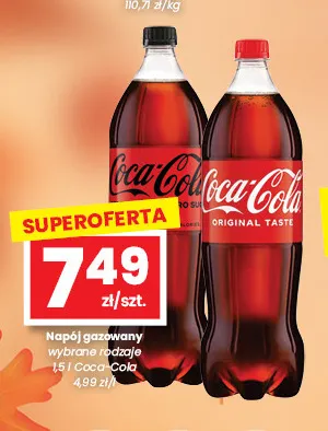 Napój gazowany Coca-Cola Original Taste promocja w emma MARKET