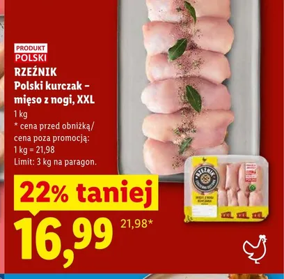Polski kurczak - mięso z nogi XXL Rzeźnik promocja w Lidl