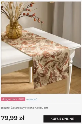 Bieżnik żakardowy Helcho 42x180 cm home & you promocja w home&you