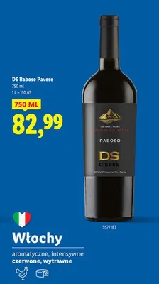 Wino DS Raboso Pavese promocja w Lidl
