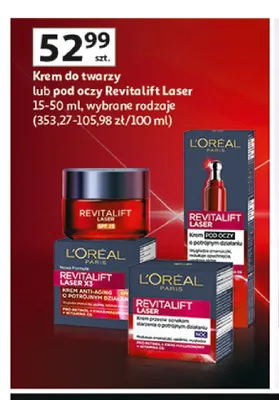 Krem do twarzy L'Oréal Paris Revitalift Laser promocja w Auchan