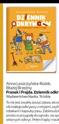 Książka Franek i Frajda. Dziennik odkrywców Wydawnictwo Nauka promocja w Empik