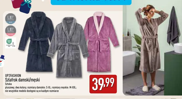 Szlafrok męski Up2fashion promocja w Aldi