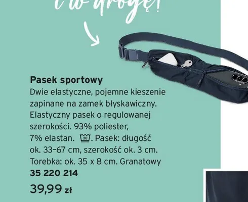 Pasek sportowy promocja w Tchibo