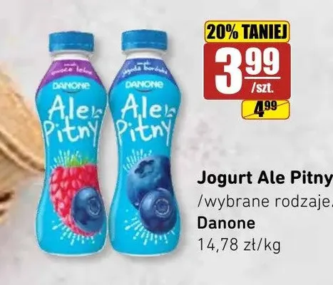 Jogurt pitny Ale Pitny owoce leśne Danone promocja w API Market