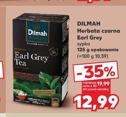 Herbata czarna Dilmah Earl Grey sypka promocja w Kaufland
