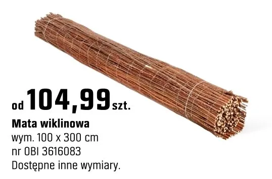 Osłona wiklinowa promocja w OBI