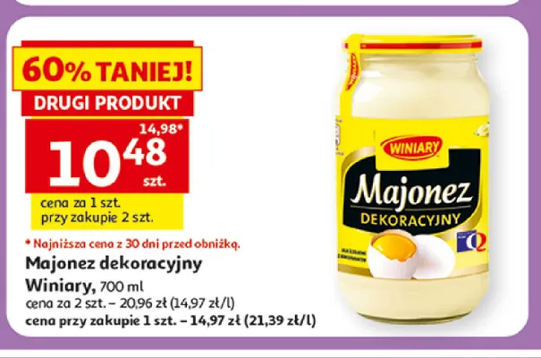 Majonez dekoracyjny Winiary promocja w Auchan