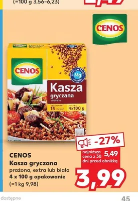 Kasza gryczana prażona Cenos 4-pak 100 g promocja w Kaufland