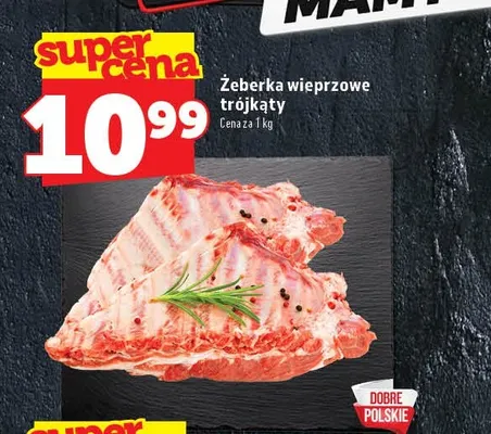 Żeberka wieprzowe trójkąty promocja w TOPAZ