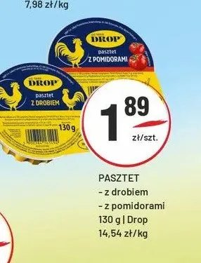 Pasztet z drobiem Drop promocja w Sedal