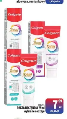 Pasta do zębów Colgate Total promocja w Tomi Markt