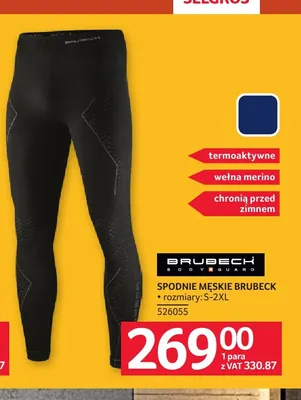 Spodnie męskie Brubeck promocja w Selgros