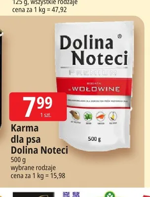 Karma dla psa Dolina Noteci Premium bogata w wołowinę promocja w Leclerc